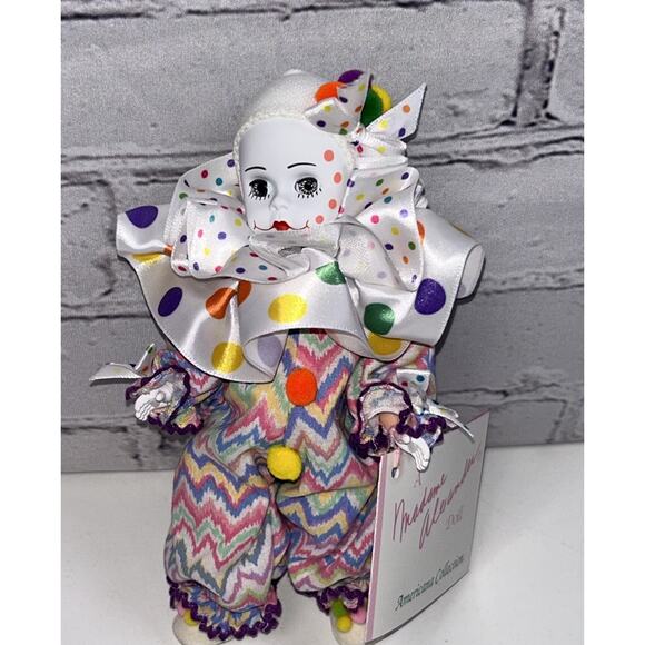 Madame Alexander Americana Collection 8" Bubbles the Clown Doll Tag - Picture 1 of 8